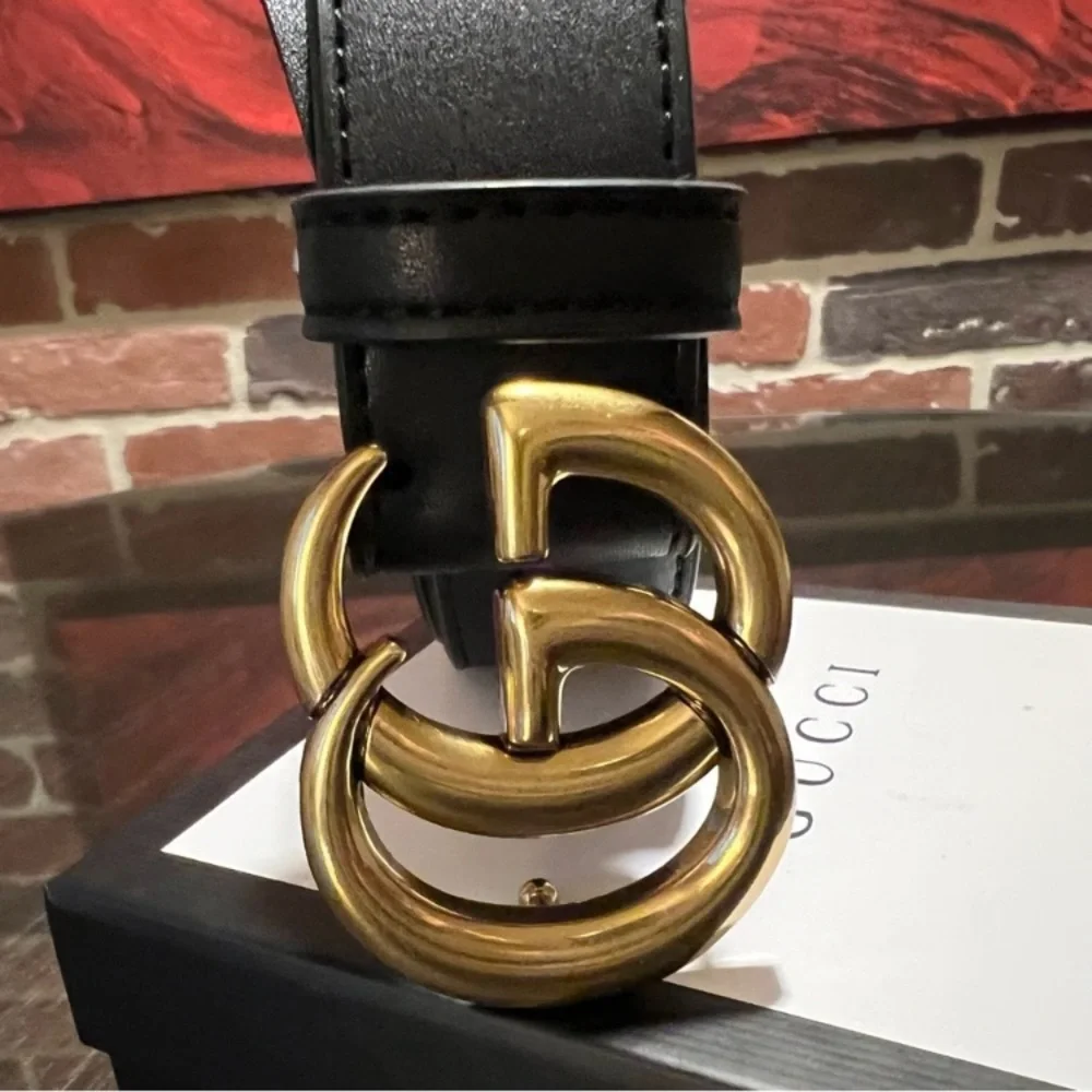 ❤️ New black Italian leather belt_12